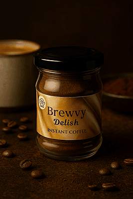 Delish 45g powdered instant coffee