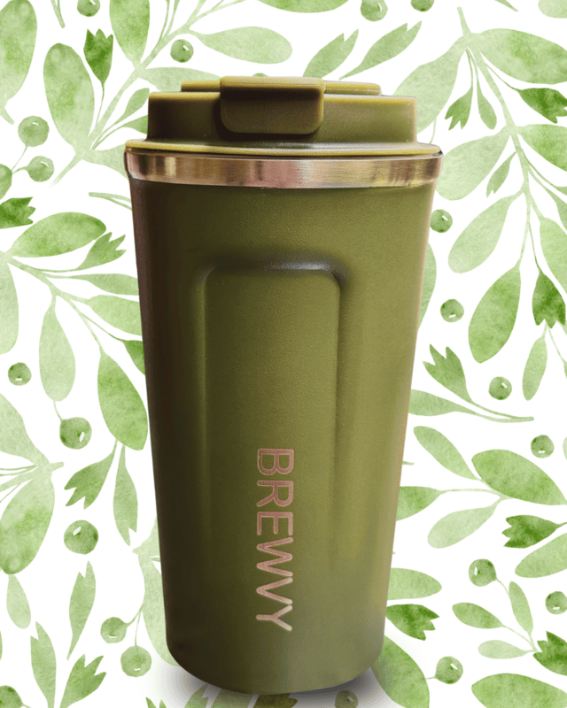 Pistachio - Insulated on the go mug | temperature display | Spill proof |510 mL