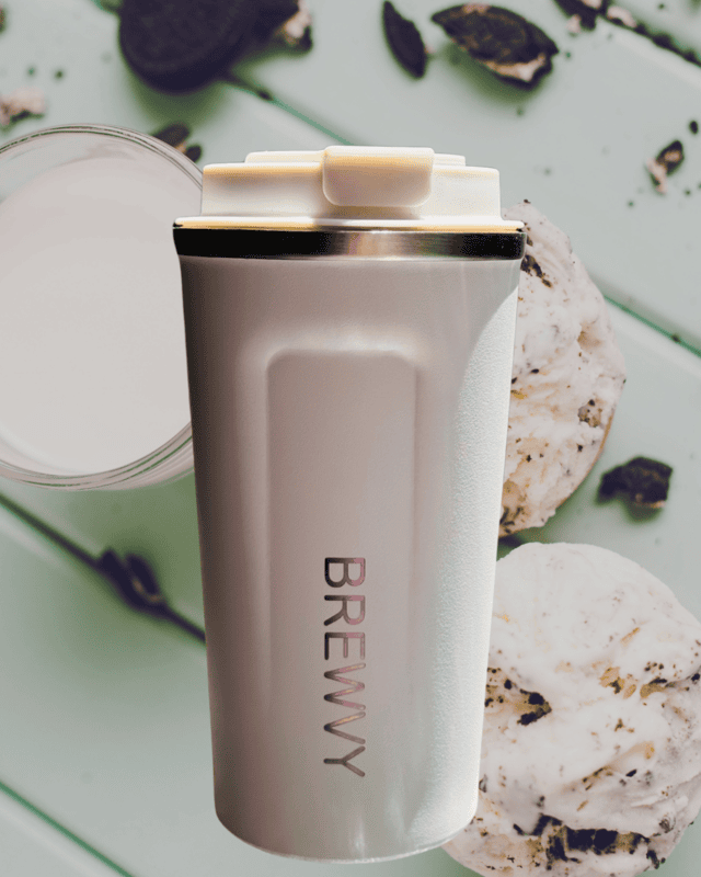 Snow - Insulated on the go mug | temperature display | Spill proof |510 mL