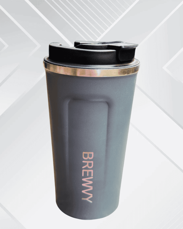 Ash - Insulated on the go mug | temperature display | Spill proof |510 mL
